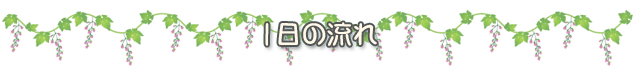 1日の流れ